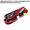 Gens Ace G-Tech 11.1V 60C 3S 4000mAh Lipo Battery Pack With XT60 Plug