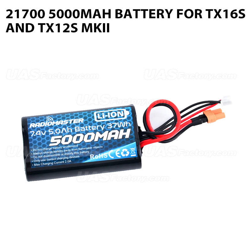 21700 5000mAh Battery for TX16S and TX12 MKII