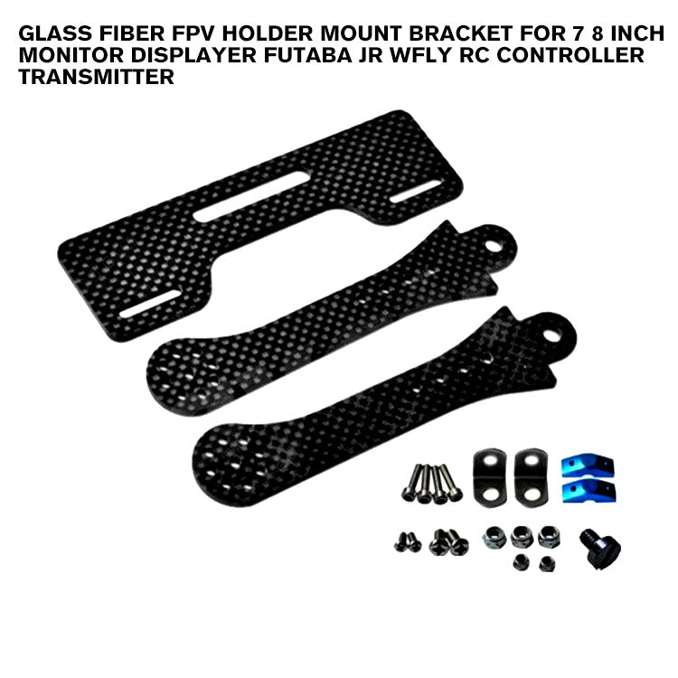 Glass Fiber FPV Holder Mount Bracket For 7 8 inch Monitor Displayer Futaba JR Wfly RC Controller Transmitter