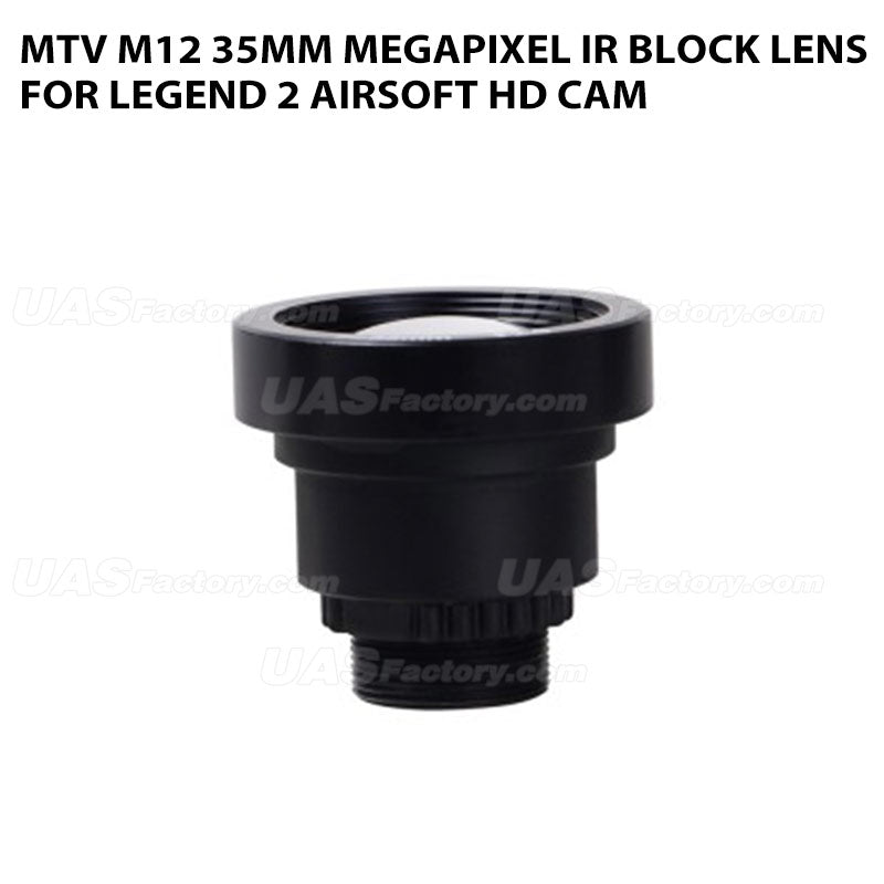 MTV M12 35mm Megapixel IR block Lens For Legend 2 Airsoft HD Cam