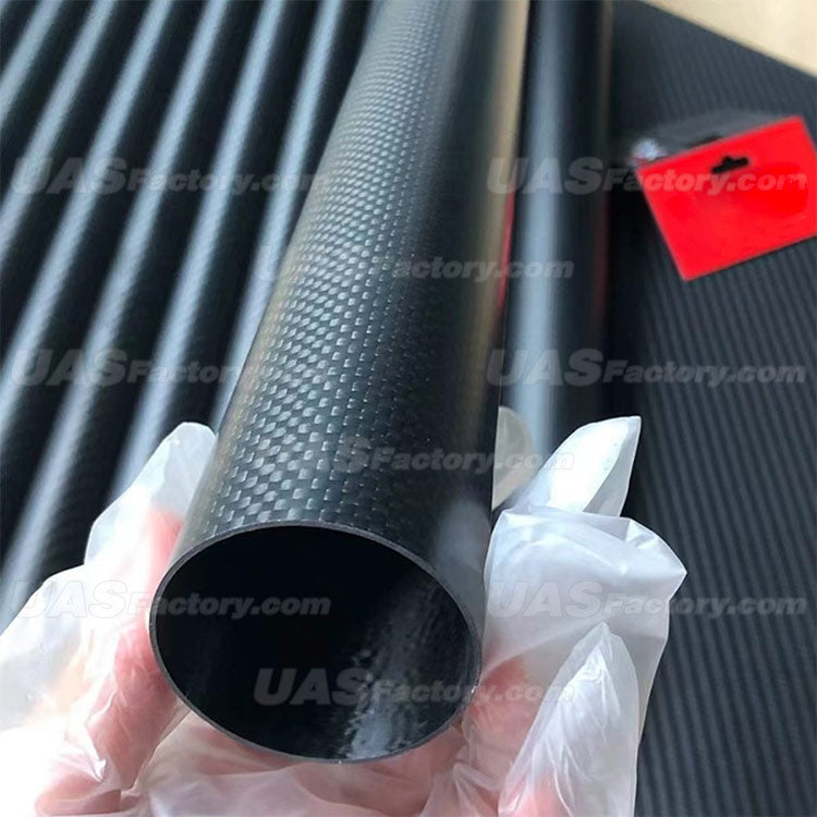 2pcs Length 500mm Large Diameter Carbon Fiber Tube High Composite Hardness Material 3K Twill Matte For Plant Protection Aircraft