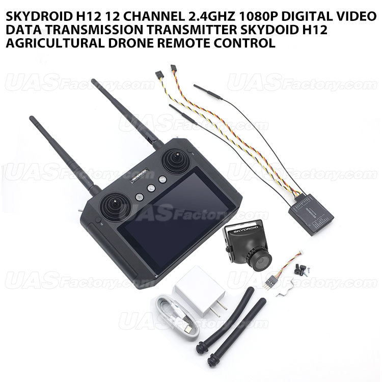 Skydroid H12 12 Channel 2.4GHz 1080P Digital Video Data Transmission Transmitter SKYDOID H12 Agricultural drone remote control