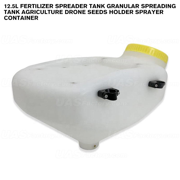 12.5L Fertilizer Spreader Tank Granular Spreading Tank Agriculture Drone Seeds Holder Sprayer Container