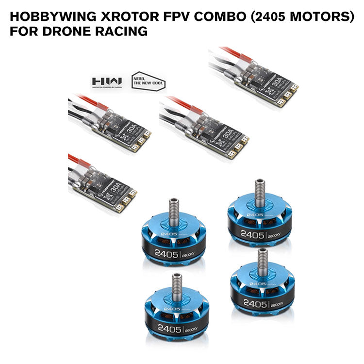 Hobbywing XRotor FPV Combo (2405 motors) for Drone Racing