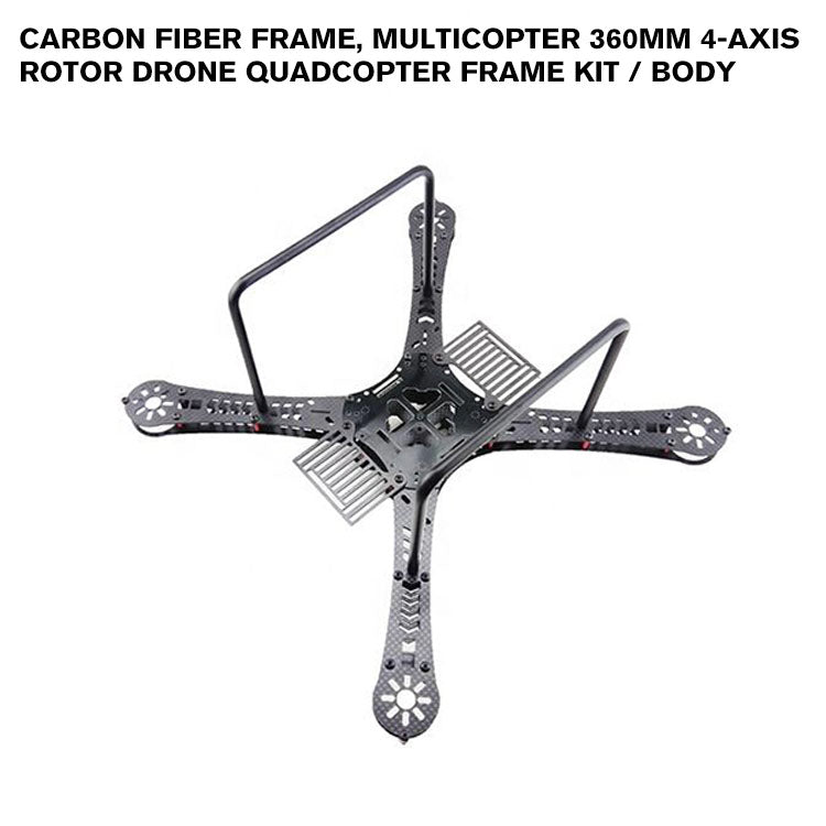 Quadcopter carbon fiber frame, multicopter 360mm 4-Axis rotor frame kit / body