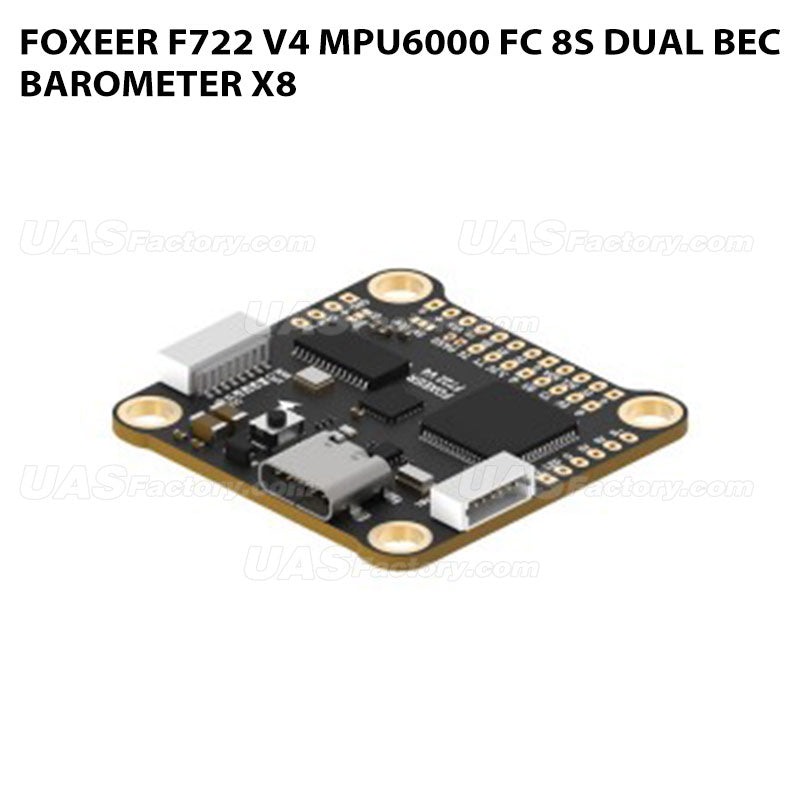 Foxeer F722 V4 MPU6000 FC 8S Dual BEC Barometer X8