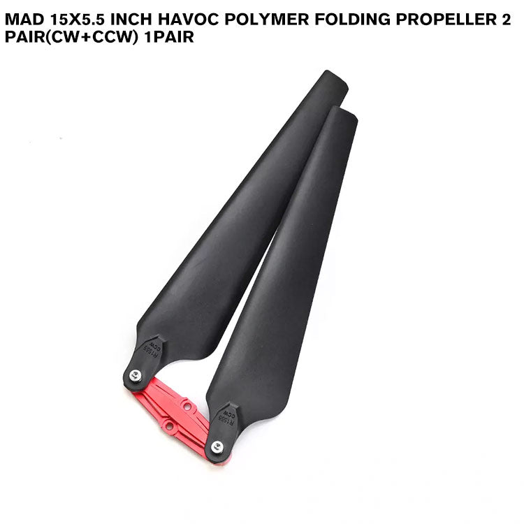 15x5.5 Inch HAVOC Polymer Folding Propeller 2 Pair(CW+CCW) 1pair