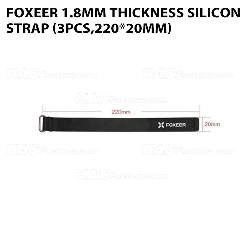 Foxeer 1.8mm Thickness Silicon Strap (3pcs,220*20mm)