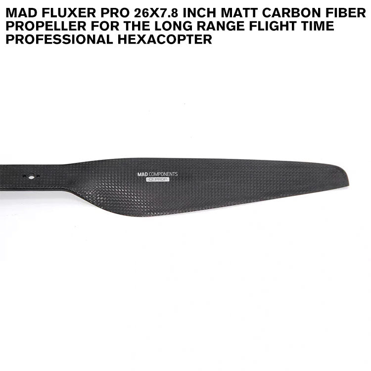 FLUXER Pro 26x7.8 Inch Matt Carbon Fiber Propeller For The Long Range Flight Time Professional Hexacopter