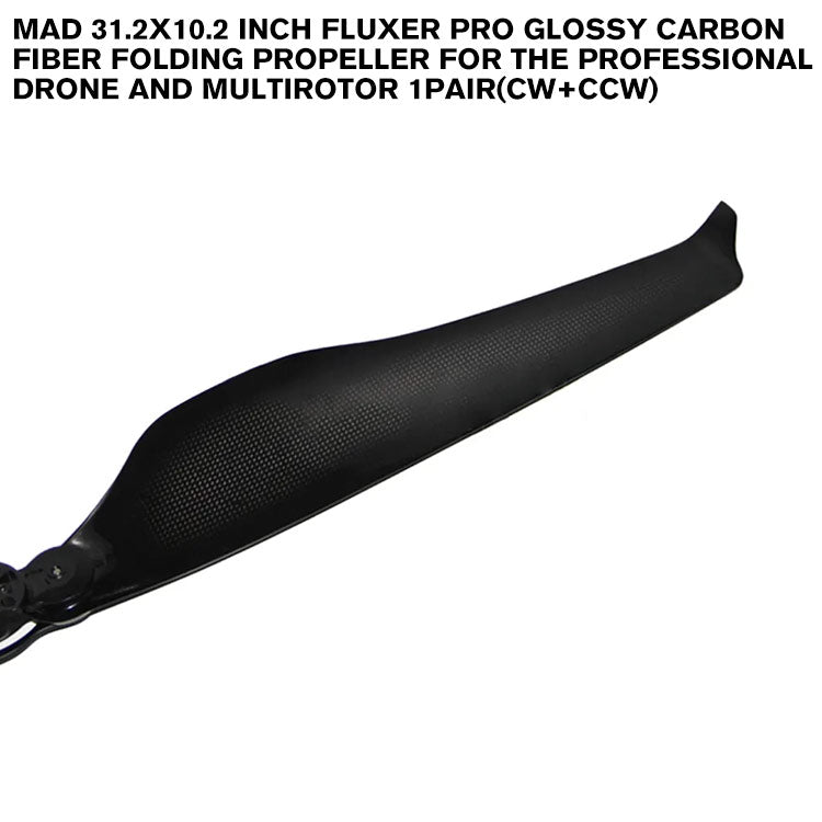 31.2x10.2 Inch FLUXER Pro Glossy Carbon Fiber Folding Propeller For The Professional Drone And Multirotor 1pair(CW+CCW)