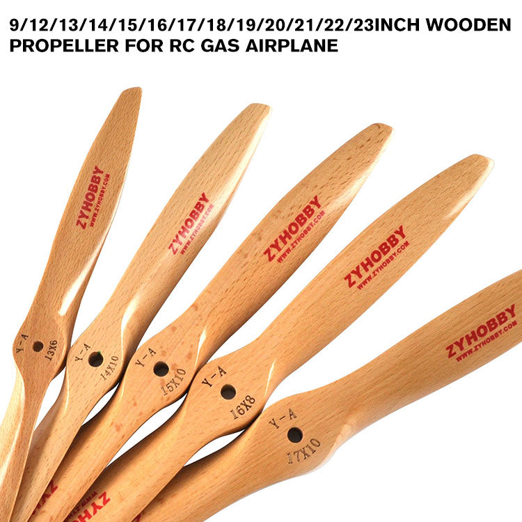 ZYHOBBY 9/12/13/14/15/16/17/18/19/20/21/22/23/24/26/27/28/32inch Wooden Propeller for RC Gas Airplane