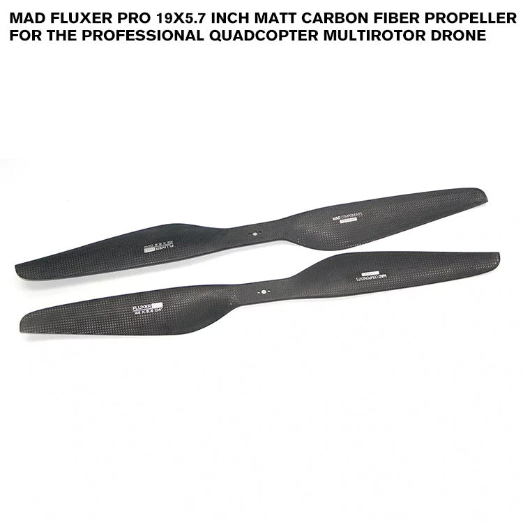 FLUXER Pro 19x5.7 Inch Matt Carbon Fiber Propeller For The Professional Quadcopter Multirotor Drone