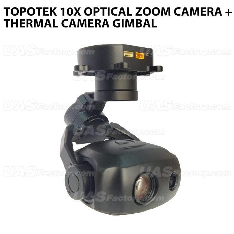 Topotek 10x Optical Zoom Camera +Thermal camera Gimbal