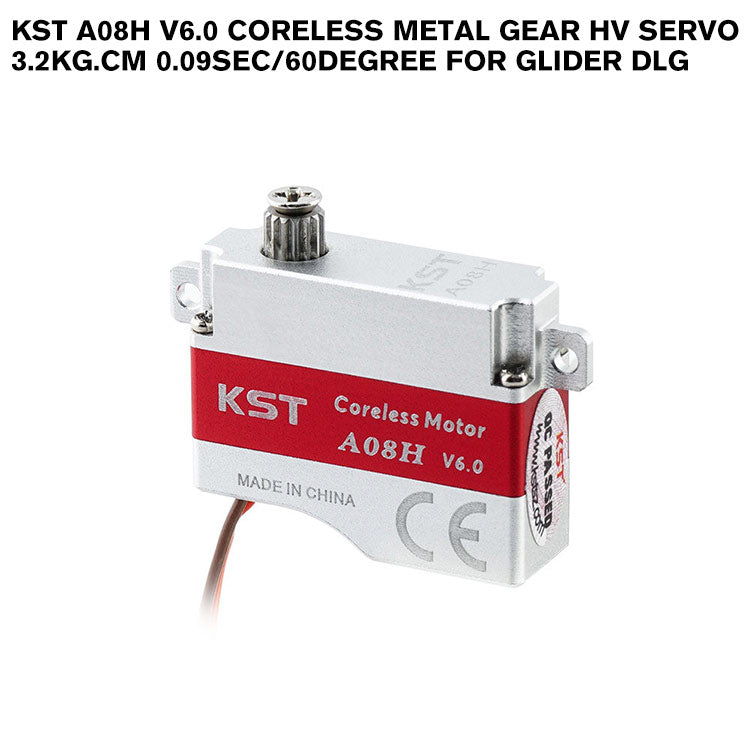 A08H V6.0 Coreless Metal Gear HV Servo 3.2kg.cm 0.09sec/60degree for Glider DLG