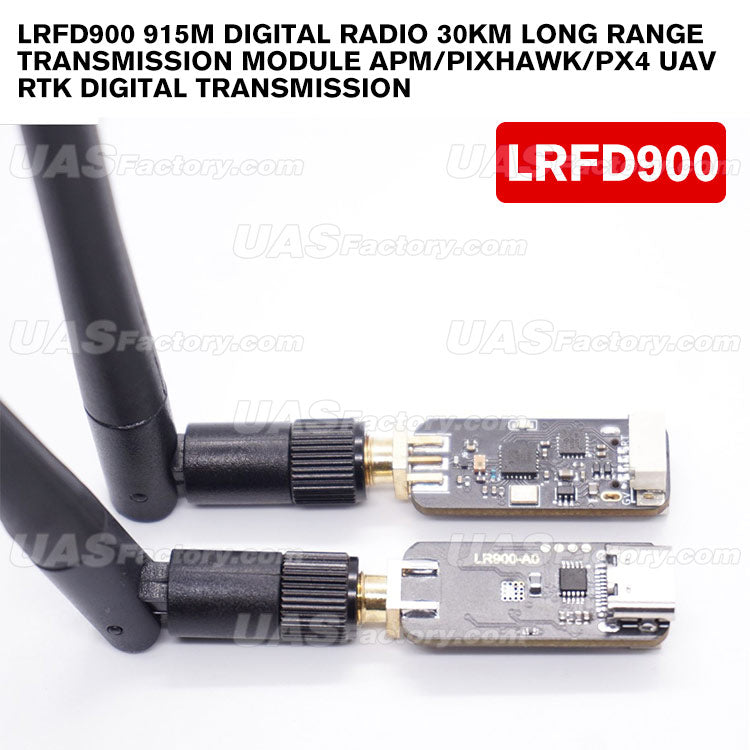 LRFD900 915M digital radio 30km long range transmission module APM/Pixhawk/PX4 UAV RTK digital transmission