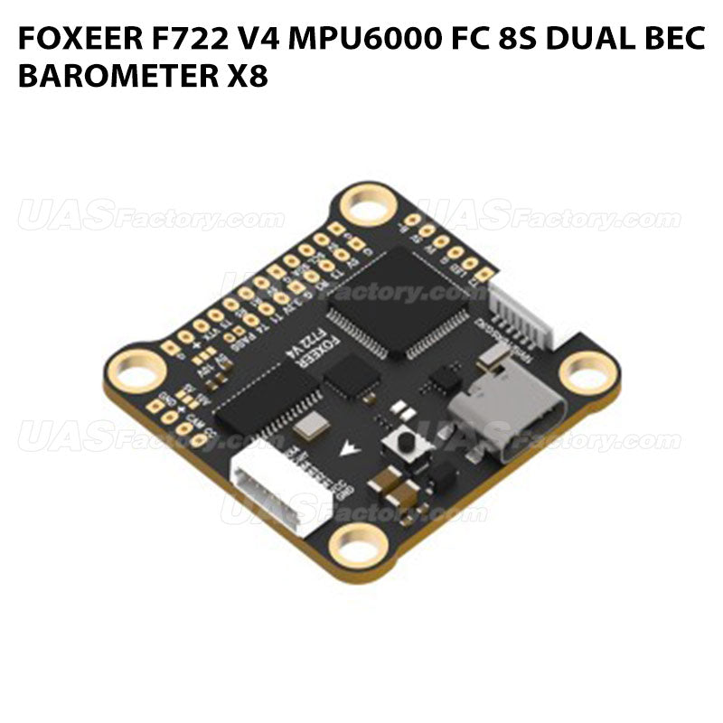 Foxeer F722 V4 MPU6000 FC 8S Dual BEC Barometer X8