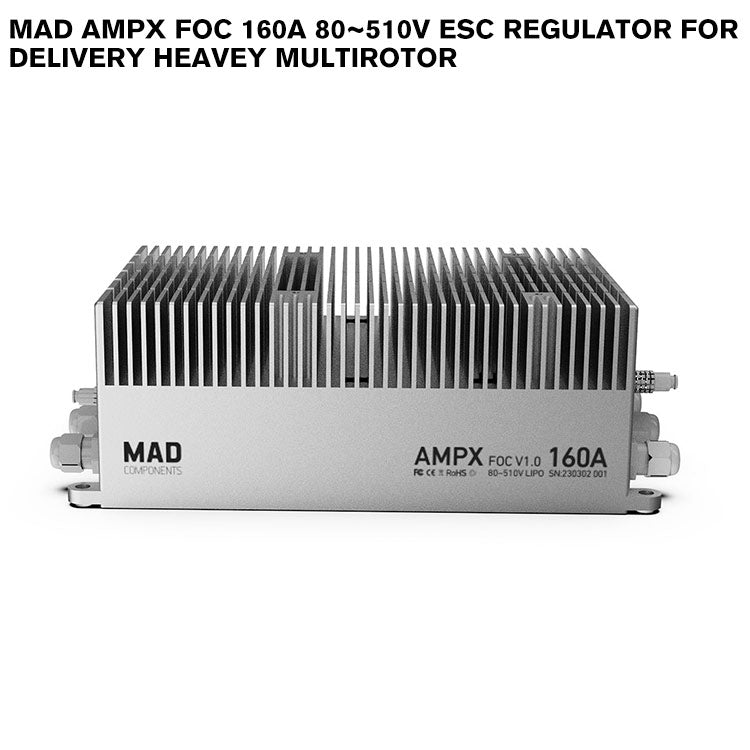 MAD AMPX FOC 160A 80~510V ESC Regulator For Delivery Heavey Multirotor