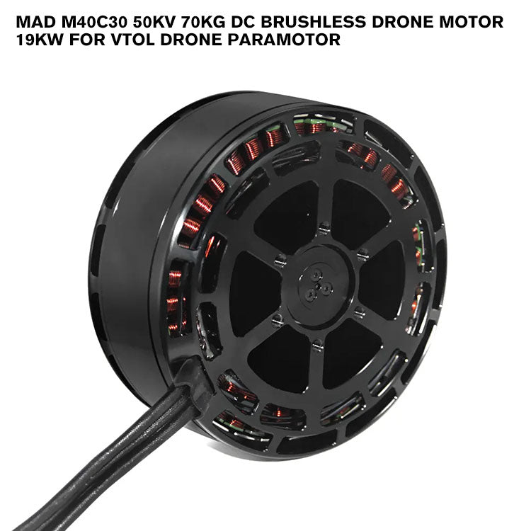 MAD M40C30 50KV 70kg DC Brushless Drone Motor 19KW For VTOL Drone Paramotor