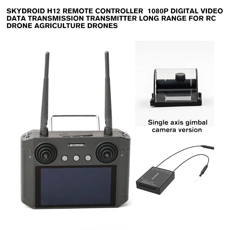 Skydroid H12 Remote Controller 1080P Digital Video Data Transmission Transmitter Long Range for RC Drone Agriculture Drones