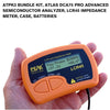 ATPK3 Bundle Kit, Atlas DCA75 Pro Advanced Semiconductor Analyzer, LCR45 Impedance Meter, Case, Batteries