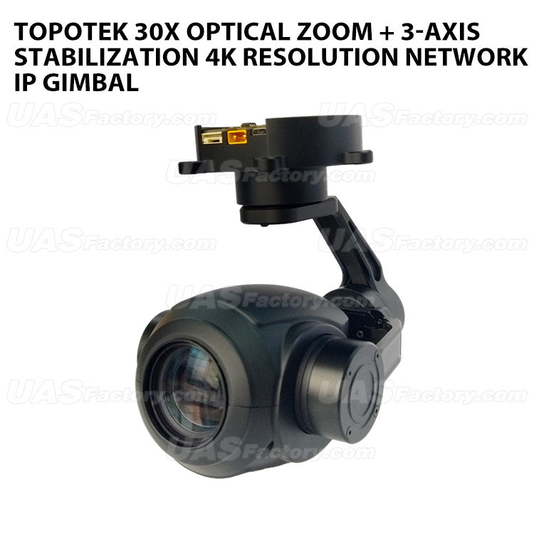 Topotek KIP30S4K 30x Optical Zoom + 3-Axis Stabilization 4K Resolution Network IP Gimbal