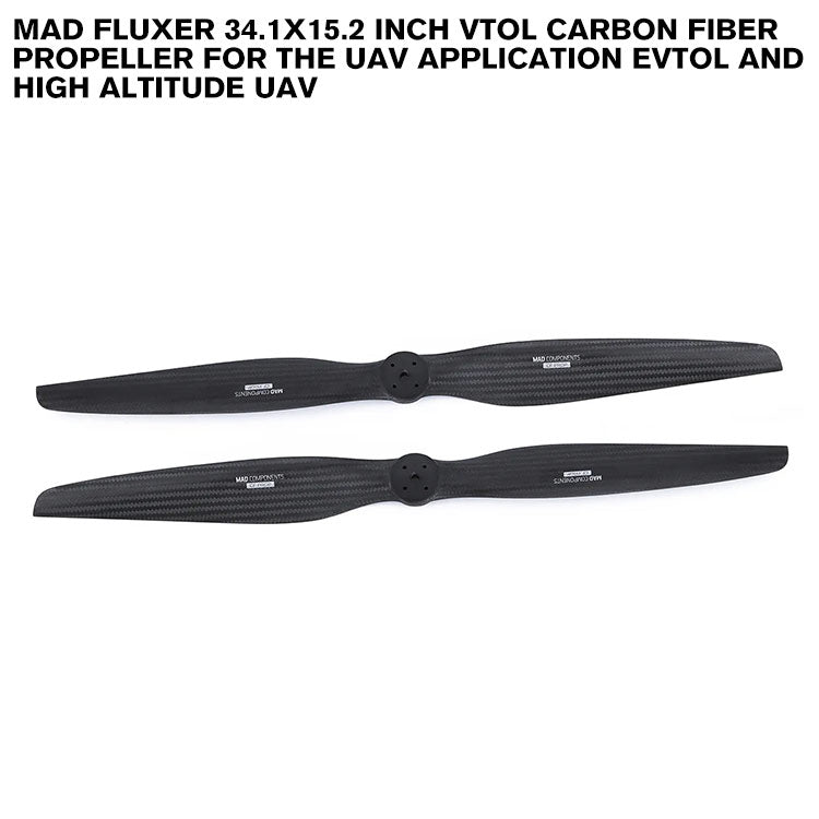 FLUXER 34.1x15.2 Inch VTOL Carbon Fiber Propeller For The UAV Application EVTOL And High Altitude UAV