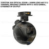 Topotek 30x optical zoom + 50mm lens 640*512 thermal imaging camera with 3-axis gimbal, Ethernet/IP output