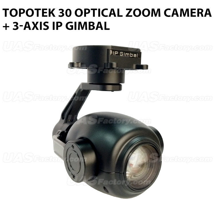 Topotek SIP30S90 30 Optical Zoom Camera + 3-axis IP Gimbal