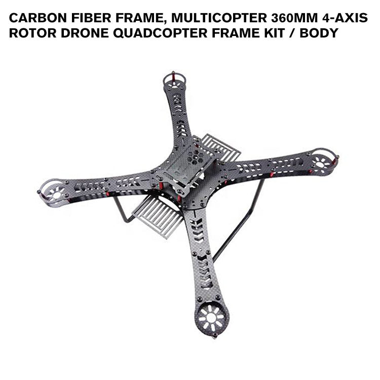 Quadcopter carbon fiber frame, multicopter 360mm 4-Axis rotor frame kit / body