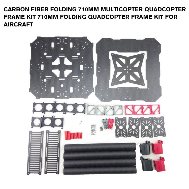 carbon fiber Folding 710mm multicopter quadcopter frame kit 710mm Folding Quadcopter Frame Kit For aircraft