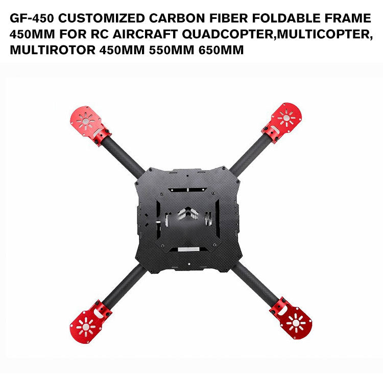 GF-450 Customized carbon fiber foldable frame 450mm for RC Aircraft quadcopter,multicopter,multirotor 450mm 550mm 650mm