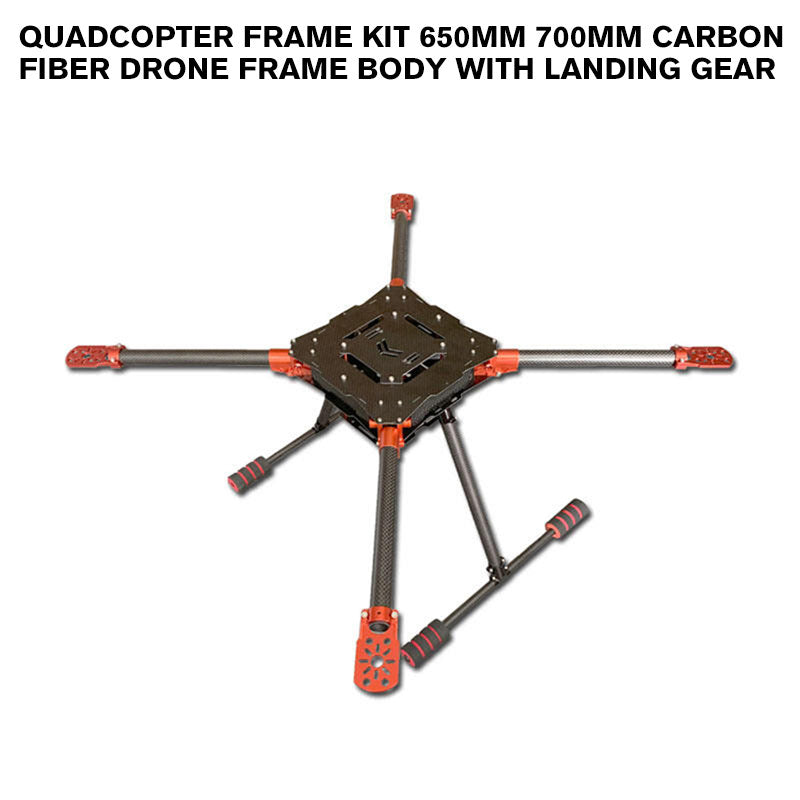 Quadcopter Frame Kit 650mm 700mm Carbon Fiber Drone Frame Body With Landing Gear