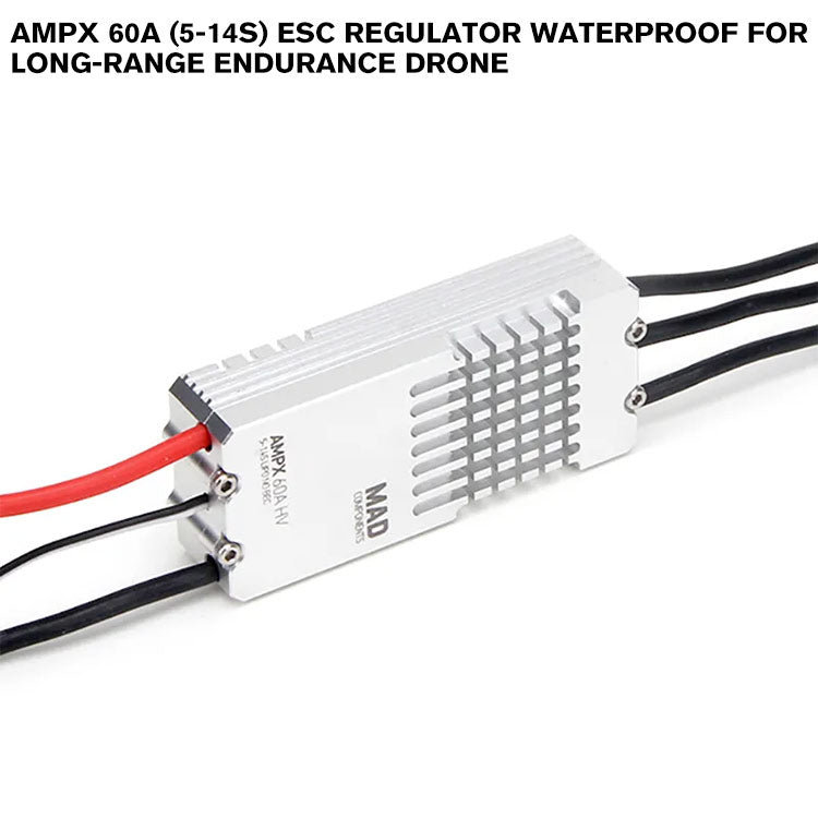 AMPX 60A (5-14S) ESC Regulator Waterproof For Long-Range Endurance Drone