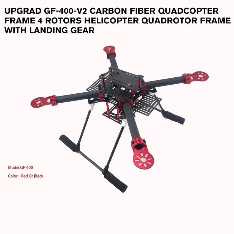 Upgrad GF-400-V2 carbon fiber quadcopter frame 4 rotors helicopter quadrotor frame With Landing gear