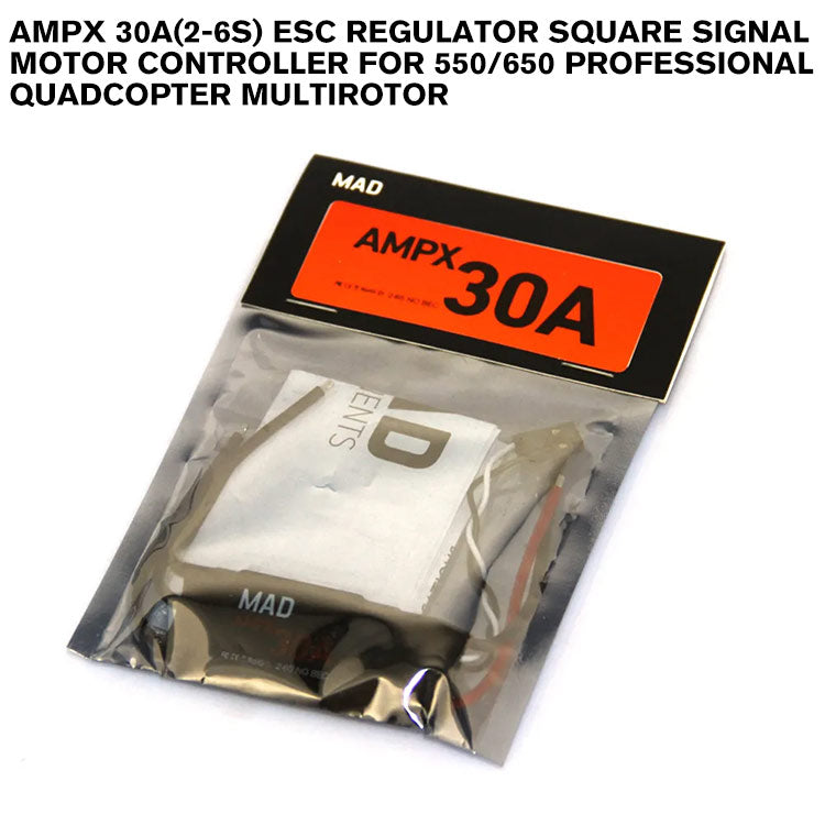 AMPX 30A(2-6S) ESC Regulator Square Signal Motor Controller For 550/650 Professional Quadcopter Multirotor