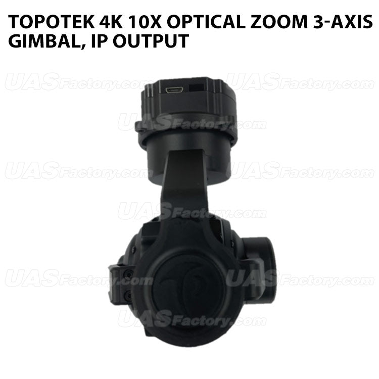 Topotek KIP10S4K 4K 10X Optical zoom 3-Axis Gimbal, IP output