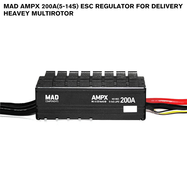 MAD AMPX 200A(5-14S) ESC Regulator For Delivery Heavey Multirotor