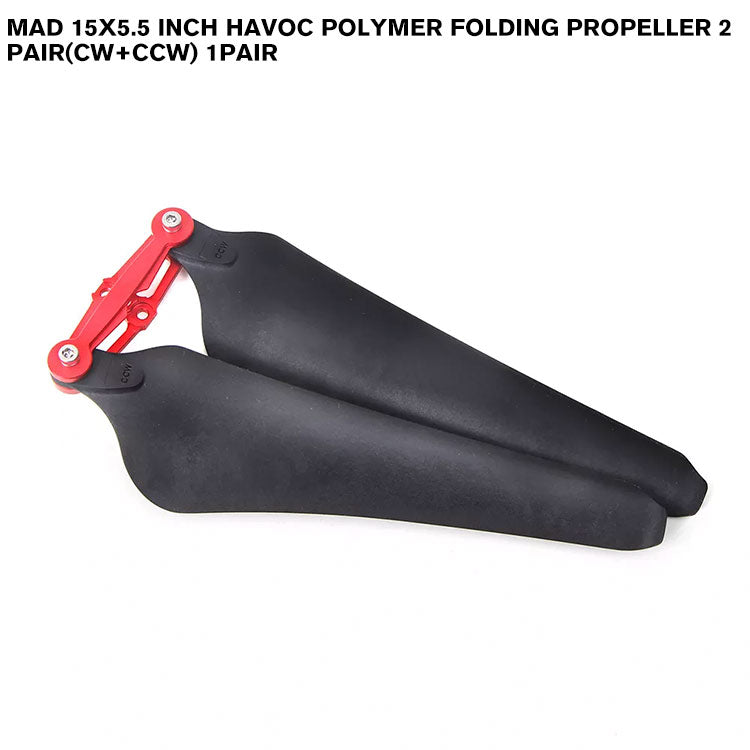 15x5.5 Inch HAVOC Polymer Folding Propeller 2 Pair(CW+CCW) 1pair