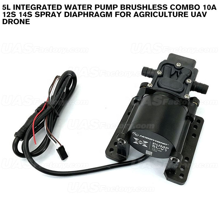 5L Integrated Water Pump Brushless Combo 10A 12S 14S Spray Diaphragm For Agriculture UAV Drone