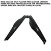 26.2x8.5 Inch FLUXER Pro Glossy Carbon Fiber Folding Propeller For The Professional Drone And Multirotor 1pair(CW+CCW)