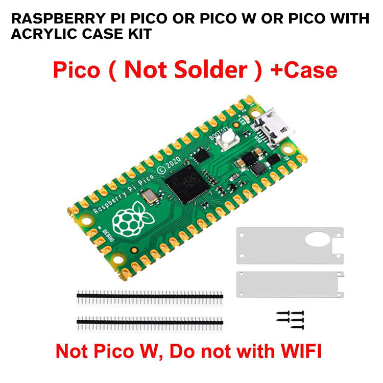 Raspberry Pi Pico or Pico W or Pico with Acrylic Case Kit