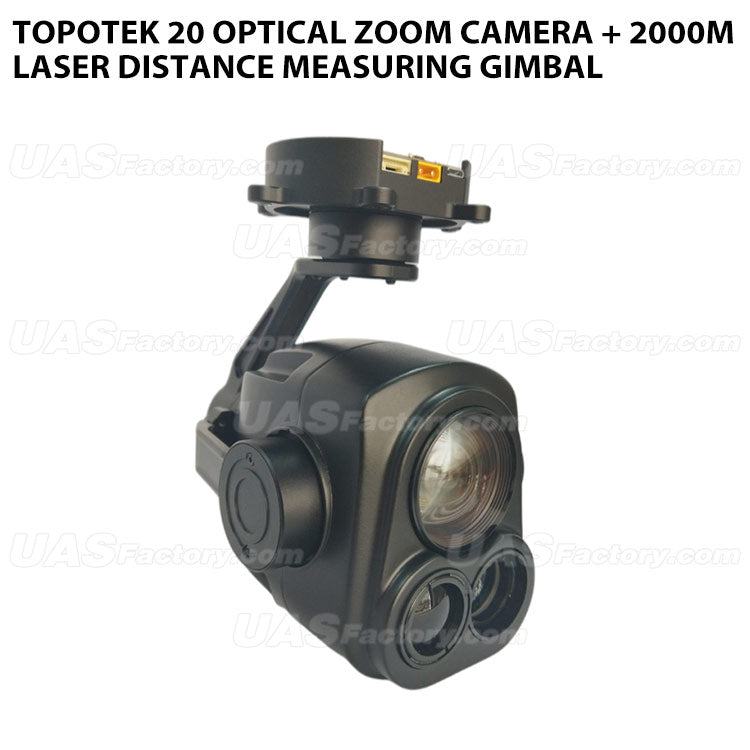 Topotek 20 Optical Zoom Camera + 2000m Laser Distance Measuring Gimbal