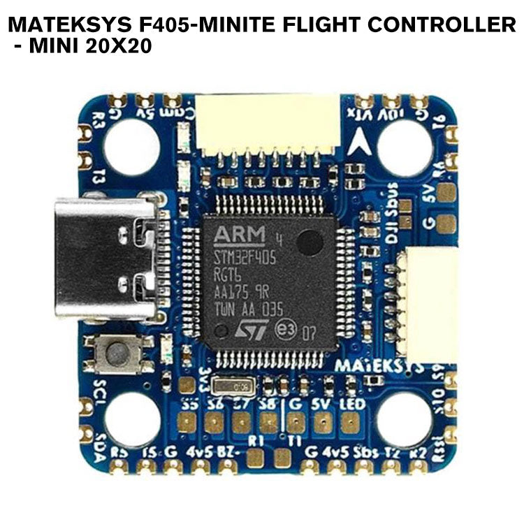 MATEKSYS F405-MiniTE Flight Controller - Mini 20x20