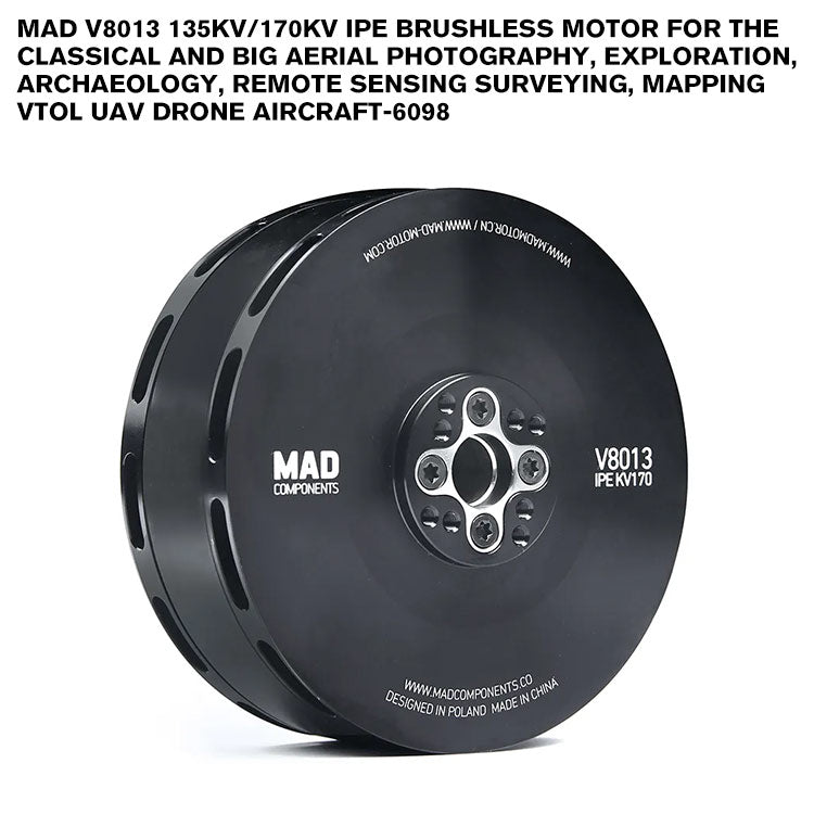 MAD V8013 IPE Brushless Motor For The Classical And Big Aerial Photography, Exploration, Archaeology, Remote Sensing Surveying, Mapping VTOL UAV Drone Aircraft-6098