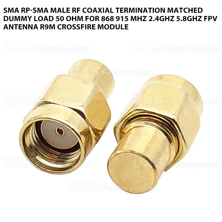 SMA RP-SMA Male RF Coaxial Termination Matched Dummy Load 50 Ohm For 868 915 MHz 2.4GHz 5.8GHz FPV Antenna R9M Crossfire Module