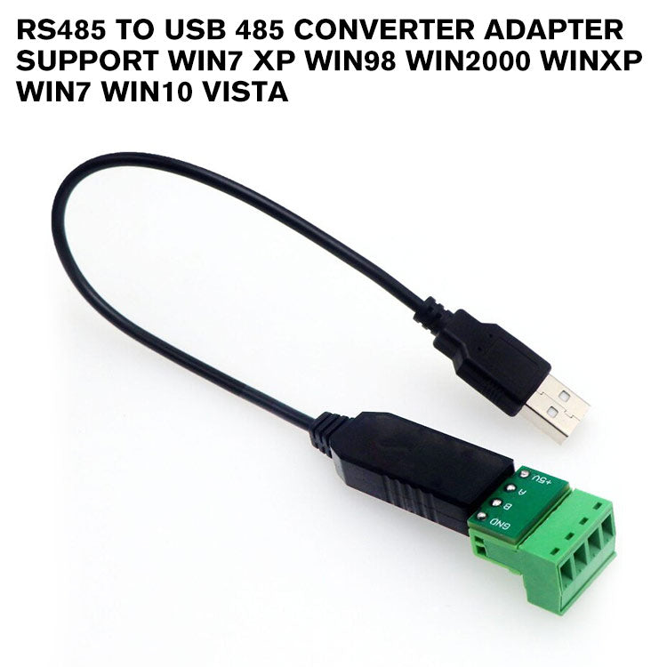 RS485 To USB 485 Converter Adapter Support Win7 XP WIN98 WIN2000 WINXP WIN7 WIN10 VISTA