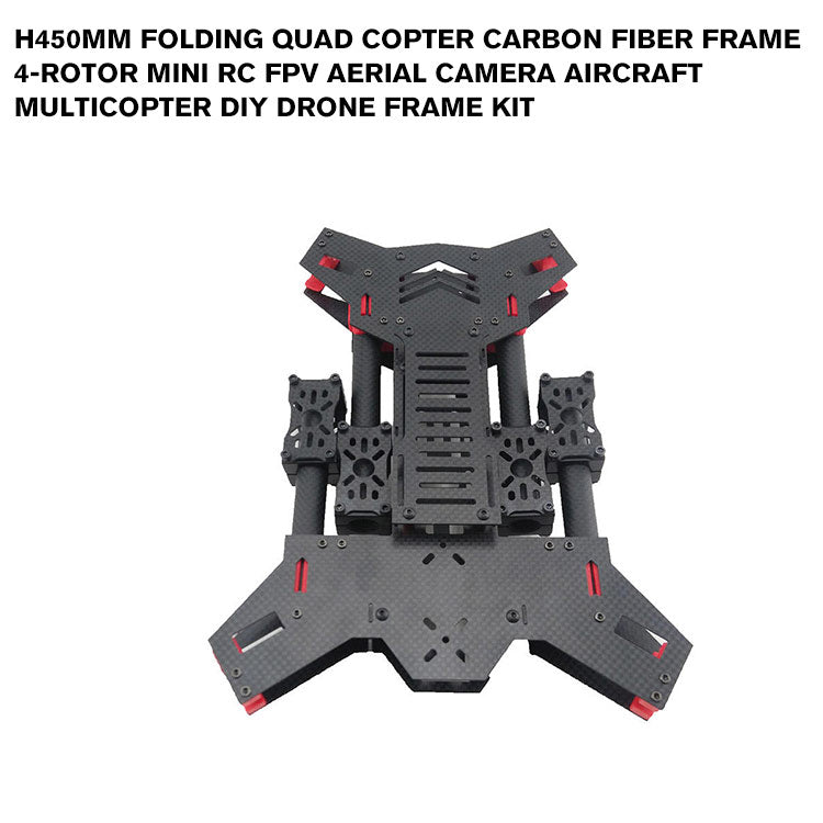 H450mm Folding Quad copter carbon fiber frame 4-rotor mini RC FPV Aerial camera aircraft multicopter DIY Drone Frame kit