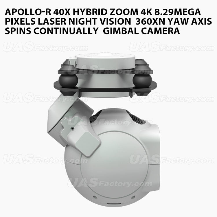 Apollo-R 40X Hybrid Zoom 4K 8.29Mega Pixels Laser Night Vision  360xN Yaw axis spins continually  Gimbal Camera