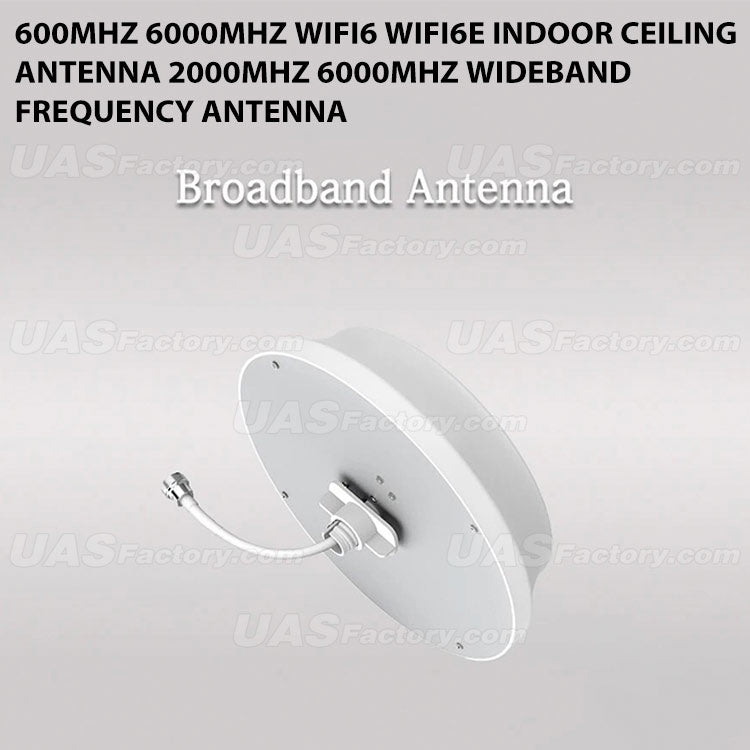 600MHz 6000MHz WiFi6 WiFi6E Indoor Ceiling Antenna 2000MHz 6000MHz Wideband Frequency Antenna