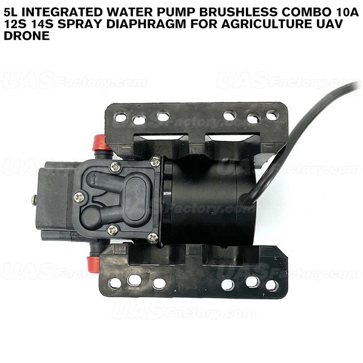 5L Integrated Water Pump Brushless Combo 10A 12S 14S Spray Diaphragm For Agriculture UAV Drone